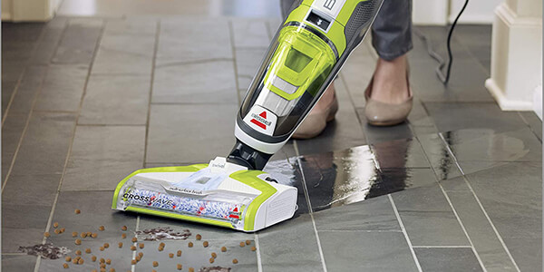Clean the Dirt from the slate Floor with vacuum cleaner Clean the Dirt from the slate Floor with vacuum cleaner