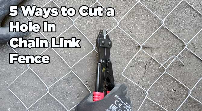 Cut Hole Chain Link Fence Cut Hole Chain Link Fence