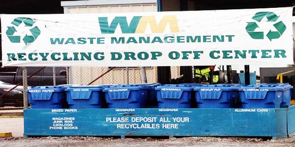 Dropping off at the recycling company1 Dropping off at the recycling company1