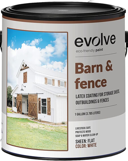 EVOLVE Barn & Fence Durable Paint Storage Sheds