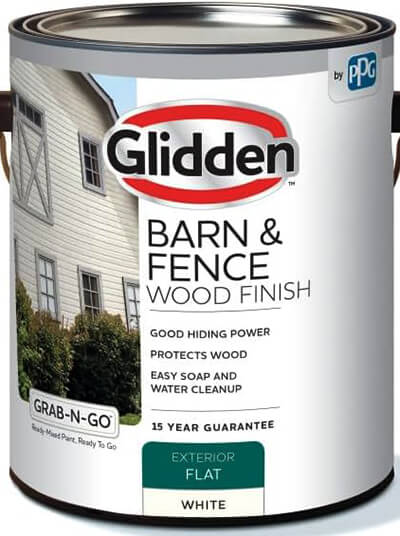 Glidden Latex Paint, Barn & Fence