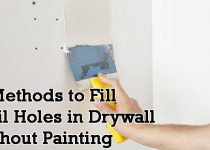 How to Fill Nail Holes in Drywall without Painting