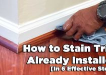 How to Stain Trim Already Installed