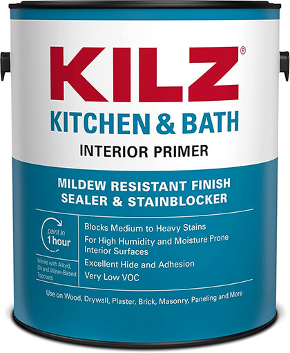 KILZ Kitchen & Bath Primer sealer stainblocker Interior KILZ Kitchen & Bath Primer sealer stain blocker Interior