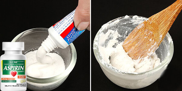 Make a Mixture of Toothpaste and Aspirin Make a Mixture of Toothpaste and Aspirin