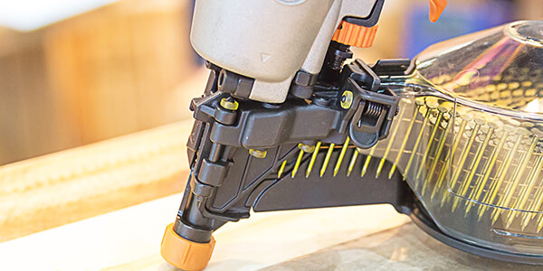 Nail jam of nail gun Nail jam of nail gun
