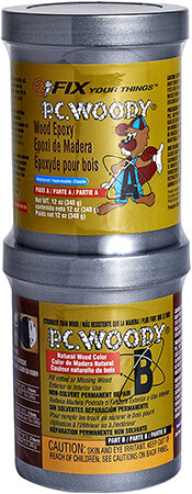 Woody Wood Repair Epoxy Paste exterior