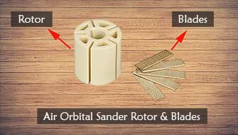 Replace Air Orbital Sander Rotor and blade Replace Air Orbital Sander Rotor and blade