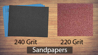 220 & 240 Grit Sandpapers 240 grit, 220 grit Sandpapers