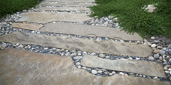 Small Rocks joint filler betweeen flagstone Small Rocks joint filler