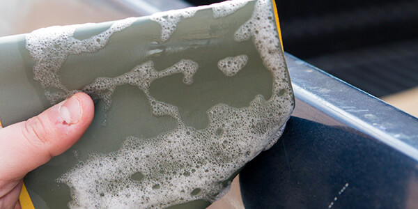Soaked sandpaper Soaked sandpaper