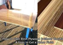 Staining Birch Plywood