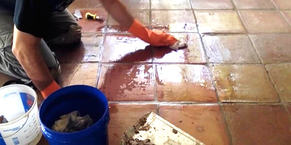 Stripping Topical Sealer to Clean Saltillo Tile Stripping Topical Sealer