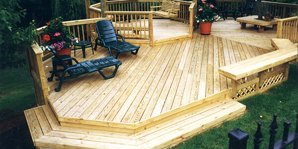 Unsealed Deck wood Unsealed Deck wood