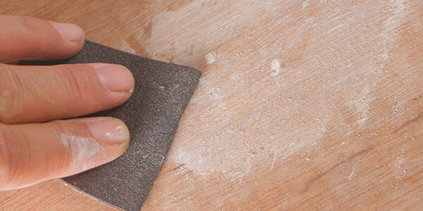 Useing sand paper for proper finish Useing sand paper for proper finish
