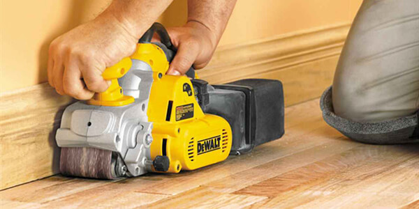 Using belt sander Using belt sander