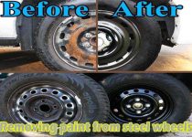 When a steel wheel is painted