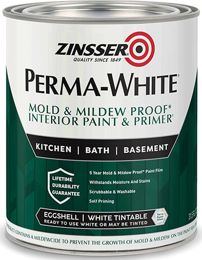 Zinsser PERMA-WHITE Mold & Mildew Proof Interior Paint