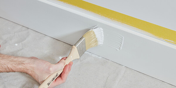 apply paint white wood trim apply paint
