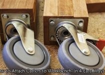 how to attach casters to workbench