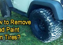 remove road paint tires