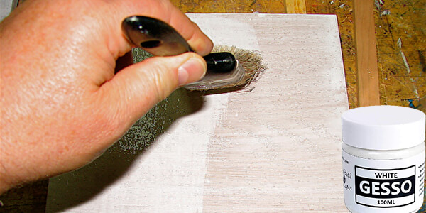 second coat of gesso on cardbord second coat of gesso on cardbord