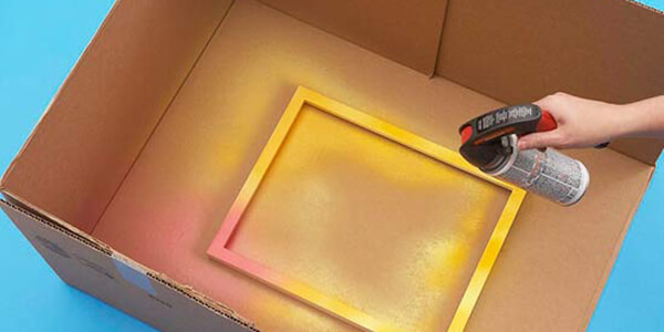spray the paint on cardboard spray the paint on cardboard
