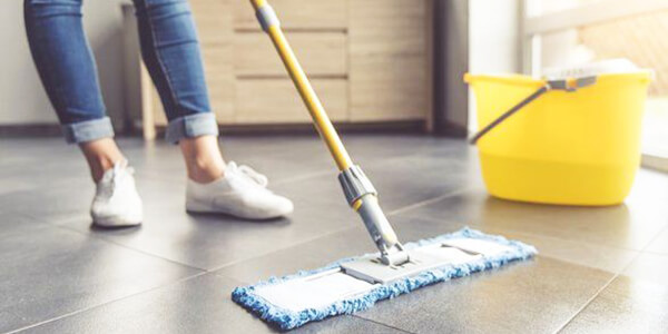 use a mop and sweep away the dirt from slate tile floor use a mop and sweep away the dirt from slate tile floor